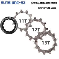 SUNSHINE Cassette Bicycle Ratchet Cog 11 12 13T Sprocket 12 8 9 11 Speed Pinion Bike 10v Cogset Single Speed Freewheel Adapter