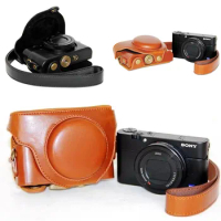 PU leather digital camera case bag cover for Sony RX100VII M7 RX100VI M6 RX100V M5 RX100VA M5A RX100IV M4 RX100 III II I M3 M2
