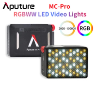 Aputure MC Pro 2000K-10000K RGBWW LED Video Light IP65 Magnetic Attraction Diffuser Photography Lighting For Vlog Photo Studio