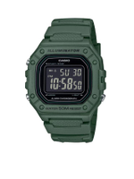 CASIO นาฬิกาข้อมือ W-218H-3BVDF สีเขียว