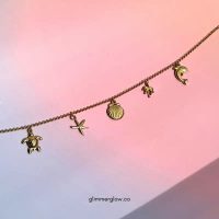Glimmer Glow - Sea breeze necklace