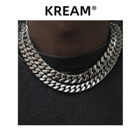 xxxtentacion 45cm古巴鎖骨頸項鏈cuban link立體切割 嘻哈choker