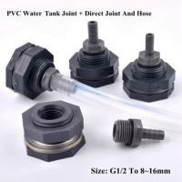1 Set 1/2" To 8mm~16mm PVC Water Tank Connector Pagoda Direct Garden Irrigation System Silicone Hose Joints Aquarium Tank Joint