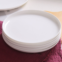 景德鎮餐盤圓形家用碟子骨瓷菜盤子平盤陶瓷牛排盤西餐盤創意餐具