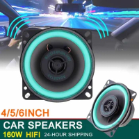 4/5/6 Inch Subwoofer Car Speakers 160W HiFi Coaxial Subwoofer Automotive Audio Music Full Range Frequency Car Stereo Speaker