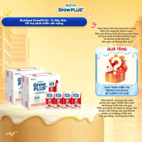 [DÂU SỮA/CHUỐI SỮA] [110ml/180ml] Combo 2 Thùng 24 hộp Sữa bột pha sẵn Nutifood GrowPLUS+ Vị Dâu Sữa