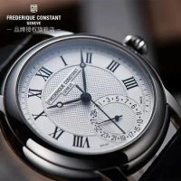 6FREDERIQUE CONSTANT Quartz Business Two Pin Half Time Men's Business Men's Watchs orologio da uomo