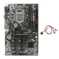 B250 BTC Mining Motherboard with Switch Cable with Light 12XGraphics Card Slot LGA 1151 USB3.0 SATA 3.0 for BTC Miner