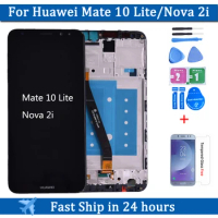 5.9" Original Display For HUAWEI Mate 10 Lite LCD Touch Screen with Frame For HUAWEI Mate 10 Lite LCD Screen Nova 2i LCD RNE-L21