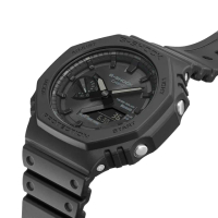 【CASIO 卡西歐】G-SHOCK G-SHOCK 潮流玩家八角雙顯休閒太陽能電力藍牙錶-黑(GA-B2100-1A1)