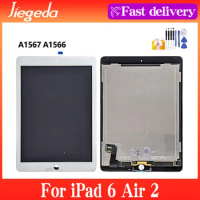 LCD 9.7"For iPad Apple iPad 6 Air 2 A1567 A1566 LCD Display Touch Screen Assembly Digitizer Replacement For iPad 6 Air2