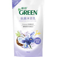 綠的GREEN 抗菌沐浴乳 鳶尾花精萃 補充包 700ml