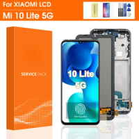 6.57''Original Mi 10 Lite Display For Xiaomi Mi10 Lite Lcd Display Touch Screen Digitizer Assembly For Mi 10Lite Lcd M2002J9G 5G