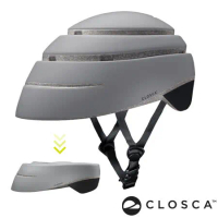西班牙CLOSCA克羅斯卡 LOOP 單車/滑板/滑板車用折疊安全帽-灰/黑-L號