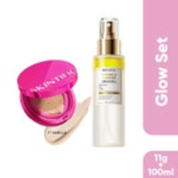 [Bundle of 2] Skintific Cover Glow Perfect Cushion Vanilla 01 + Skintific Radiance Booster Spray 100