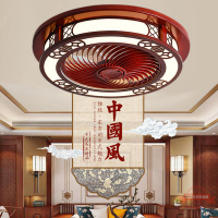 中式風扇燈實木中國風吊扇燈古典仿古新中式燈具餐廳臥室吸頂燈