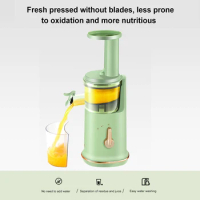 Slow Masticating Juicer Mini Slow Juicer Juice Residue Separation Electric Juice Extractor Low Noise for Home Kitchen