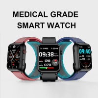 TK63 Smart Watch With Air Pump+Air Bag Type True Blood Pressure ECG Temperature Uric Acid Blood Lipids Health Fitness Tracker