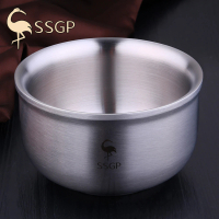 【CS22】SSGP 304不銹鋼碗兒童雙層隔熱加厚湯碗杯(直徑11.5cm)