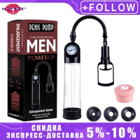 Effective Penis Enlarge Pump Sex Toys For Enhance Men Endurance Growth Bigger Penis Dick Enlargement Pump Cock Pennis Increase