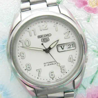 7S26C seiko 5 All digital lume Scale (transparent back) automatic watch（Roman+English）