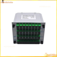 1*32 SC/APC Fiber Optic Splitter 1x32 Optical PLC Splitter Cassette Box Card Inserting Type Optical FTTH PLC Splitter