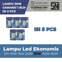 [COD 1 PAK] 30 Watt 5 Pcs - Lampu LED Jumbo Tabung Cahaya Putih E27 Garansi 1 Bulan / Lampu LED Mura