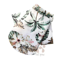 Petpaw Baju Anjing Kucing Hawaii Palm Shirt Kaos Kemeja Adem Santai Terlaris