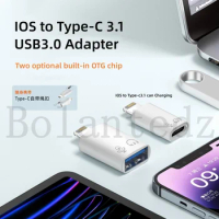​OTG Adapter For iOS Lightning Male to USB 3.0 Adapter Female Fast Charging Type C To Lightning Adaptador For iPhone Macbook