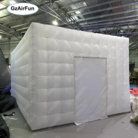 New style white wedding inflatable event advertising led tent igloo cube tent