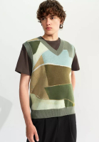 Urban Revivo Colorblocks Knitted Vest
