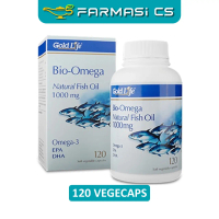 Gold Life Bio-Omega Natural Fish Oil 1000mg 120 Vegecaps EXP:06/2028 [ Bio omega Farmasi CS ]