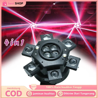 Lampu Panggung Moving Head 4in1 Cyclone Laser Beam Lampu Sorot  LED RGBW Untuk Event Dan Club
