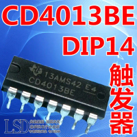 CD4013 CD4013BE DIP14 Preset และ Reset Flip-Flop/ชิปลอจิก, ใหม่เอี่ยม, ปลั๊กตรงภายในประเทศ