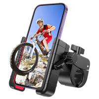 Bike Phone Mount Holder, [Camera Friendly] Motorcycle Phone Mount for Electric Scooter, Mountain, Dirt Bike and Motorcycle - 360