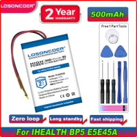 LOSONCOER 500mAh For IHEALTH BP5 E5E45A BP7 141DF1 PL052535 Medical Battery