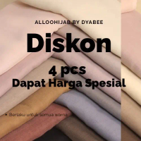 Allo Hijab by dyabee Paris Jadul Basic Premium 4pcs Diskon Spesial Bahan Premium Nyaman Desain Elega