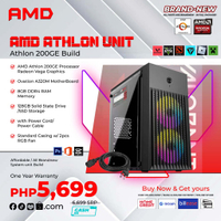 2025BRANDNEW System Unit CPU Standard Casing-AMD ATHLON 200GE 3.5ghz-8gb DDR4 120gb SSDcod