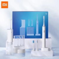 2023 XIAOMI MIJIA Smart Sonic Electric Toothbrush T500 Irrigator For Teeth Waterpulse Water Flosser Oral Cleaning Kit Gift Set