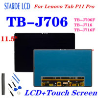 Original 11.5" LCD For Lenovo Pad Tab P11 pro TB-J706F TB-J706L TB-J716 J716 J706 LCD Display Touch Screen Digitizer Assembly