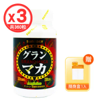 【SUNTORY 三得利】御瑪卡 精胺酸+鋅(120錠/瓶)x3瓶