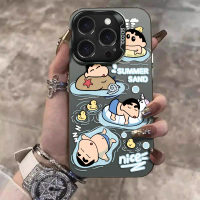 เคส iPhone, เคสซิลิโคนฉัน Shin Chan, กันกระแทก, เคสป้องกัน, สไตล์วินเทจ, เข้ากันได้กับ iPhone 16, ip