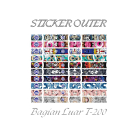 Deyzprojectid - Garskin Sticker Bagian Luar Cutting Laminasi Doff TRML T-200