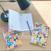 日本直送  迪士尼Tsum TsumA5橫線筆記本附書套  備忘錄 筆記本  適合上課作筆記/上班開會做紀錄 日本筆記本