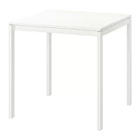 MELLTORP 桌子, 白色, 75x75 公分