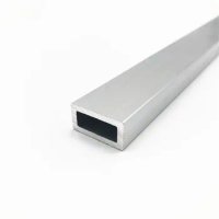 10mm*20mm*2mm square tube aluminum alloy hollow pipe rectangle straight duct vessel 100/200/300/400/500/550mm length