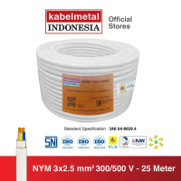 Promo Kabel Metal - Kabel Nym 3X2.5 Mm 25 Meter Kawat Tembaga Listrik