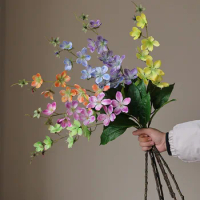 New Simulation Artificial Jasmine Hanging Flowers Decorative Balcony Art Artificial Silk Flowers Hanging Decor For Wedding
