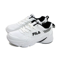 【FILA】FILA 運動鞋 慢跑鞋 女鞋 白黑/棋盤 5-J329Y-110 no296