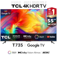 TCL T735 Series QLED 4K Ultra HD HDR Smart TV with Google, Dolby Vision, HDR10